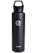 qottle 24oz Vacuum Insulated stainless steel water Bottle, double wall Vacuum for hot and cold Insulation flask for outdoor sport camping hiking-black