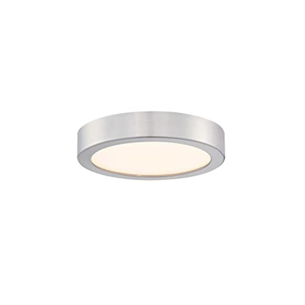 Westinghouse Lighting 6119740 Traditional One-Light, 16 cm 12 Watt LED Indoor Flush Mount Fixture, Brushed Nickel Finish, Acrylic Shade