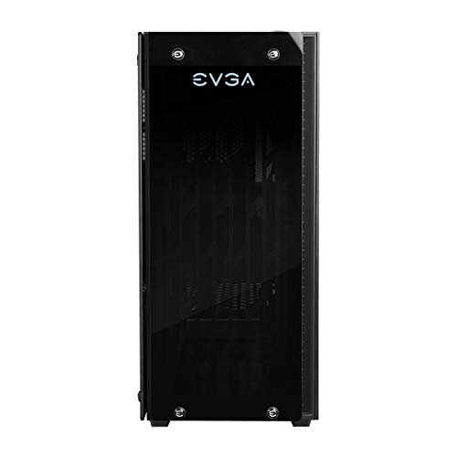 EVGA DG-76 Matte Black Mid-Tower, 2 Sides of Tempered Glass, RGB LED and Control Board, Gaming Case 160-B0-2230-KR
