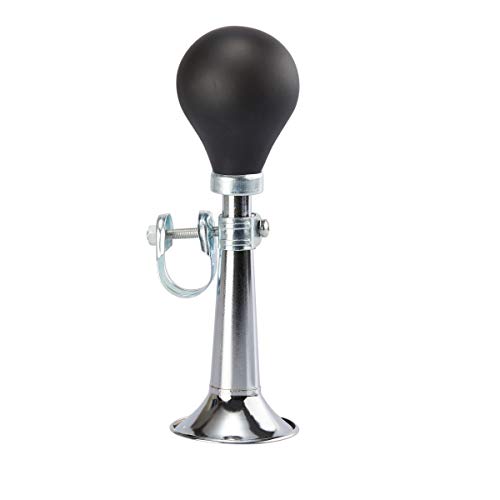 image for Juvale Bike Horns - 3-Pack Metal Bugle Horns, Bicycle Bells with Black