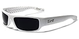 Locs Dark Lens Original Gangsta Shades Hardcore Men's Sunglasses - White