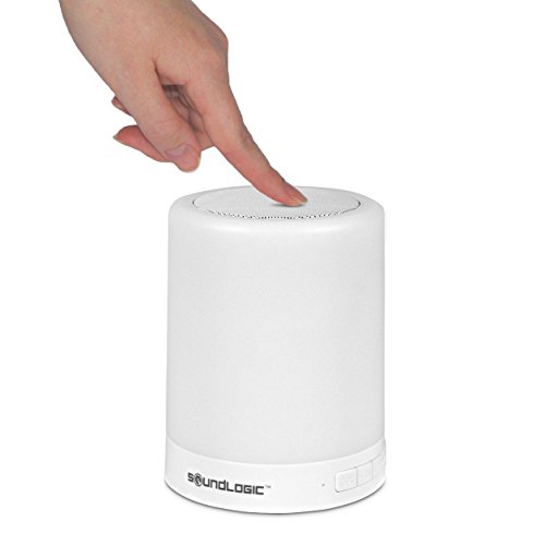 SoundLogic XT Wireless Bluetooth Touchlight Touch Controlled Color Changing Speaker With Built-In Microphone