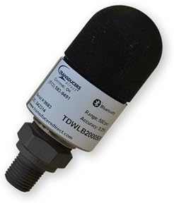 CirrusSense TDWLB Wireless Bluetooth Pressure Transducer, 0-1000 psi, 1/4 NPT, Standard Battery Pack