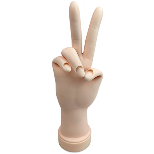 Beauticom Soft Flexible Mannequin Nail Training Hand Display Tool