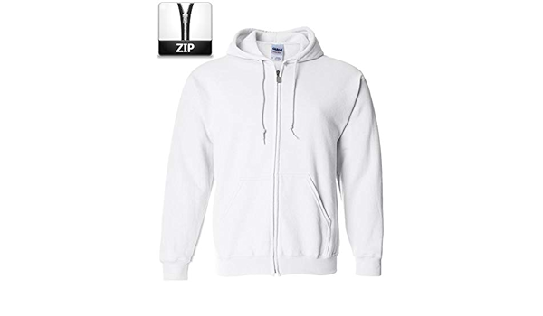 plain white zip up jacket