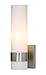 XiNBEi Lighting Wall Light ADA Wall Sconce with Opal Cylinder Glass in Brushed Nickel, Bathroom Vanity Light for Living Room & Corridor XB-W1185-BN