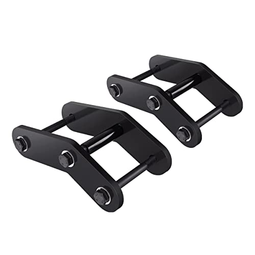 2" Lift Shackle Kit For Jeep Wrangler YJ (1987-1995) - Front & Rear Set, 4 Shackles, Grade 12.9 Hardware