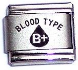 Blood Type B Positive Medical 9mm Italian Charm