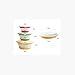 Neeshow Silicone Collapsible Storage Bowls with Lids-Set of 3