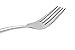 Purefold Korean Stainless Steel Dinner Forks, Hollow-handle, Set of 4