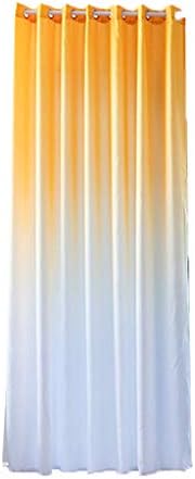 Berryhot Gradient Blackout Ombre Sheer Curtains Draperies Window Elegance Curtains/Drapes/Panels/Treatments for Bedroom Living Room,Top Grommets