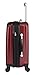Lucas Outlander Carry On Hard Case 20 inch Expandable Rolling Suitcase With Spinner Wheels (20in, Burgundy)