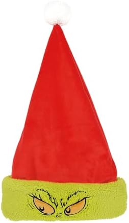 Amazon.com: Dr. Seuss The Grinch Christmas Santa Hat Red  display picture 1