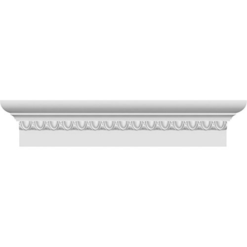 Endurathane Strickland Crosshead w/Egg & Dart Trim, 77" Bottom Width x 81 3/4"…