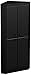 South Shore 4-Door Corner Armoire for Small Space with Adjustable Shelves Chocolate