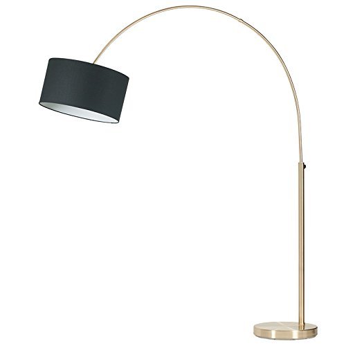 Brass Oversize Arc Floor Lamp Shade 32 059 C Amazon Co Uk Lighting