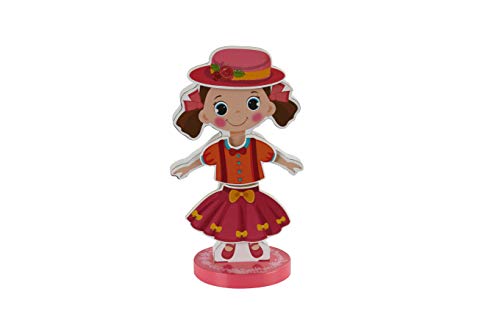 3 TOYSTERS+Magnetic+Wooden+Dress+Up+Pretend