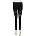 Gillberry High Waist Fitness Yoga Sport Pants Printed Stretch Points Leggings (S, black)
