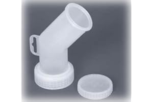 YJDAYY AWEHIRU Smart Spout Faucet, Polished, Dispenses Oil from 35 lb Jib, Clear, Screws On, Lightweight, Durable