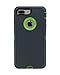 WallSkiN Turtle Series Cases for iPhone 7 Plus / iPhone 8 Plus (Only) Full Body Protection with Kickstand & Holster - The Oxbow (Dark Grey/Green)