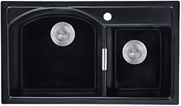 Homary 32 Granite Double Bowl Kitchen Sink Drop In Quartz Kitchen