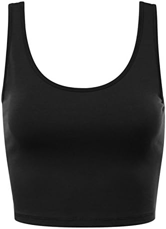 savoir faire Cropped Tank Top Black Large