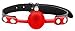 Dreamhomead Gag - Soft Silicone Ball Gag - The Beginner Gifts for BDSM Fetish Sexy Bondage Restraints With 1Pair Sexy Dice,Red