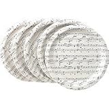 Sheet Music Paper Plates