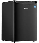 COSTWAY Compact Refrigerator, 2.5 CU.FT Single Door Mini Refrigerator with Adjustable Temperature...