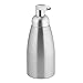 mDesign Modern Metal Aluminum Foaming Soap Dispenser Pump Bottle for Kitchen Sink Countertop, Bathroom Vanity, Utility/Laundry Room, Garage - Save on Soap - Linn Collection - 4 Pack - Brushed/Silver
