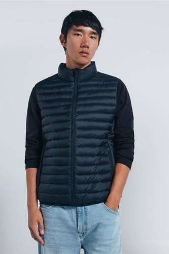 Chaleco Puffa Ligero Resistente Al Agua, Negro, S
