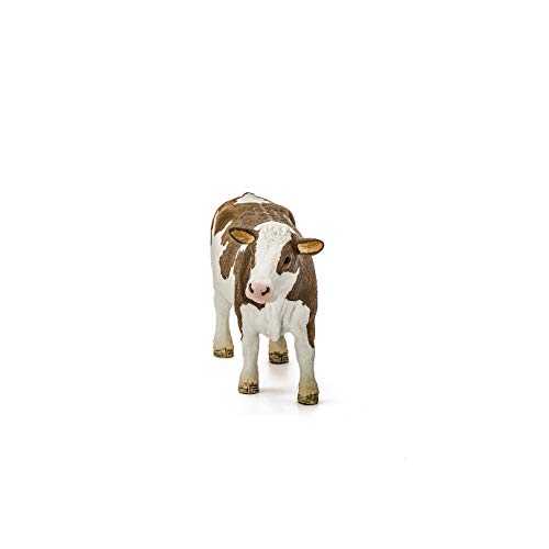 schleich 13801 Fleckvieh-Kuh, für Kinder ab 3+ Jahren, FARM WORLD - Spielfigur – Bild 5