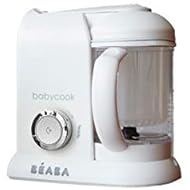 BEABA Babycook 4 in 1 Steam Cooker & Blender and Dishwasher Safe, 4.5 Cups, White