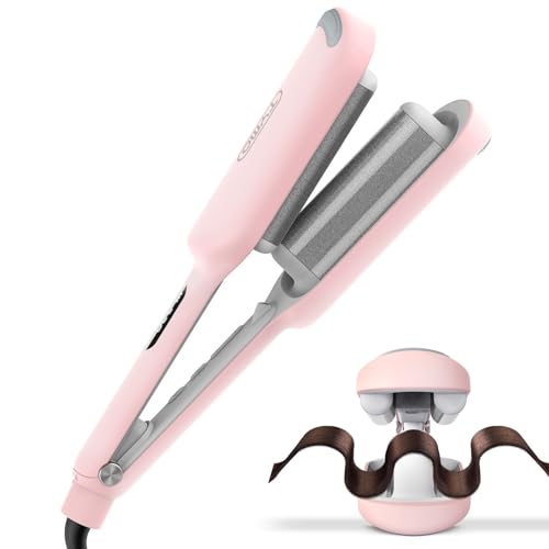 TYMO ROVY Hair Curler, 32 mm Waving Irons for Large Curls, Suitable for Beginners, Curling Iron for Long Short Hair, 4 Adjustable Temperatures, LED Display, Anti-scald
