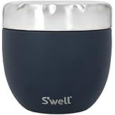S'well Stainless Steel Food Bowls - 21.5oz - Azurite Eats - Triple-Layered Vacuum-Insulated Containers Keeps Food Cold for 11 Hours and Hot for 7 - Condensation-Free, Leak-Free and Dishwasher-Safe
