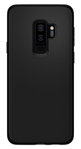 Spigen® [Liquid Crystal Funda Galaxy S9 Plus con Protección TPU Flexible y Ligero - Negro Mate
