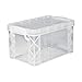 ADVANTUS 40307 Super Stacker Storage Boxes, Hold 400 3 x 5 Cards, Plastic, Clear