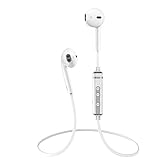 Dostyle Bluetooth Headphones V4.1 Wireless Headset In-Ear Earbuds Sports Sweatproof Stereo Earphones with Mic, Noise Cancelling (White)