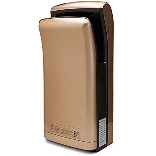 interhasa! Hand Dryer, Automatic Hand air Dryer, Powerful 1800W, Dry Hands in 5s, Low Noise 65 dB, ABS Material, for Home or Commercial Bathrooms, Hotel, Restaurant(Gold, 110V) - Thumbnail 2