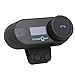 Buyee 2pcs BT Interphone Motorcycle Helmet Bluetooth Headset Wireless Intercom Headphones with Microphone for Motorbike Scooter Skiing Communication Range-800M