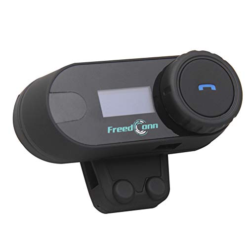 Buyee 2pcs BT Interphone Motorcycle Helmet Bluetooth Headset Wireless Intercom Headphones with Microphone for Motorbike Scooter Skiing Communication Range-800M