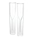 Contemporary Double-walled Glass Champagne Flutes