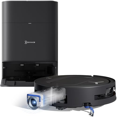 ECOVACS DEEBOT T80 Omni Saugroboter mit Wischfunktion, 18.000 Pa, OZMO Roller Wischwalze mit kontinuierlicher Frischwasser-Selbstreinigung, ZeroTangle 3.0,Moppwäsche mit 40-75℃ heißem Wasser, Schwarz thumbnail 1