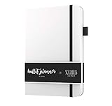 Bullet Planner A5 by Scribbles That Matter - 2019 - Pre-Printed Weekly, Monthly, Yearly Spreads - Habit Tracker - Get Your Life Organized and Productive Hassle Free (White)