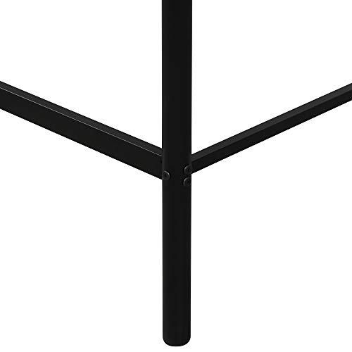 Twin Loft Bed Frame with 2 Ladders, High Metal Loft Bed for Kids, 220