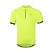 ARSUXEO Men's Cycling Jerseys Short Sleeves MTB Bike Shirt 635 Green Size XX-Large