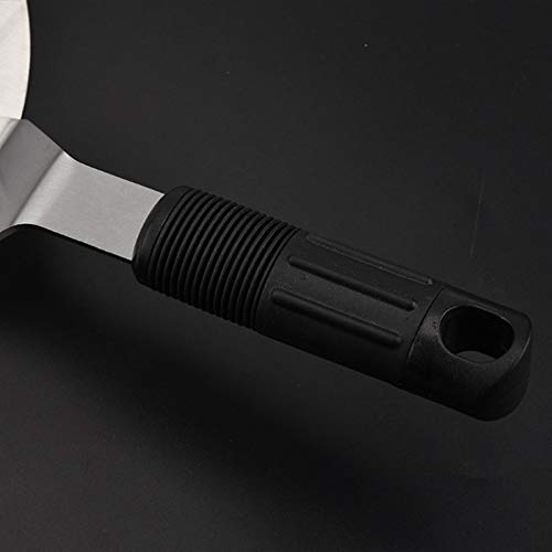 Pizza Tools - Nocm Stainless Steel Round Peel 25.5cm Baking Shovel Paddle Cake Lifter Transfer Tray Bread Pie - Lifter Cake Transfer Shovel Bakeware Tools Tray - Thumbnail 5