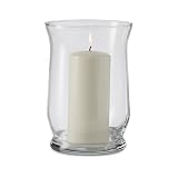 Libbey Adorn Hurricane Vase/Candleholder, 6-Inch Tall, Clear, Set of 4