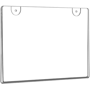 NIUBEE Acrylic Sign Holder 4x6 Horizontal,Clear Plastic Picture Frames for Paper, Bonus with 3M Tape and Mounting Screws(6 Pack)