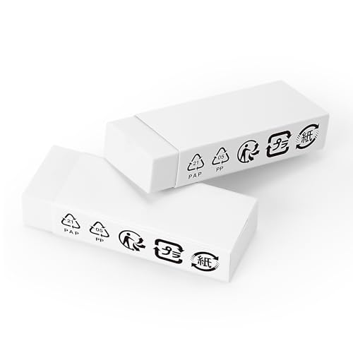 Amazon Basics Block White Eraser 2 Pack
